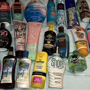 Brand new tanning bed lotions and oils